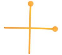 HOMOBABE 2pcs Tongue Drum Mallets Comfortable Grip and Good Tenacity, Abs Plastic Percussion Mallets for Carillon, Stylish Orange Design for Beginners and Children