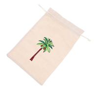 HOMOBABE 2pcs Travel Shoe Drawstring Bag Large Storage Bag with Unique Cartoon Palm Tree Pattern Cloth Multi-use for Shoes and Towels for Traveling and Present to Friends