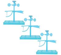 HOMOBABE 3 Sets DIY Wind Vane Science Kit for Preschool Stem Plastic Weather Indicator Teaching Aid with Easy Assembly for Wind Direction Experiments and Cooperative Classroom Learning