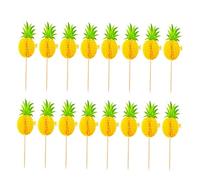 HOMOBABE 30pcs Hawaiian Party Cake Picks Decorative Insert Cards for Birthday Cake for Celebrations to Enhance Festive Atmosphere