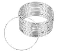 HOMOBABE 35pcs Metal Rings for Dream Catcher Floral Hoops Dreamcatcher Frame Smooth Fine Workmanship Silver Craft Supplies for Other Crafts and Office