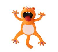 HOMOBABE 3d Stereo Animal Bookmark Ornaments Student Bookmark Pvc Waterproof Funny Creative Cat Shape Stationery for Writers and Travelers