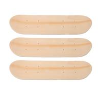 HOMOBABE 3pcs DIY Blank Skateboard Decks 43cm Maple Wood Paintable Skateboard for Hand-painted Crafts and Classroom Projects