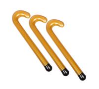 HOMOBABE 3pcs Inflatable Cane Novelty Old Man Costume Accessory Lightweight Blow Up Walking Stick for Party Decorations Outdoor Fun Senior Retirement Events