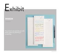 HOMOBABE 3pcs Pocket Notebook Notepad with Super Long Paper for Plenty Space Planning and Scheduling, White Mini Writing Notepad Suitable for Carrying and Putting into Backpack by Students