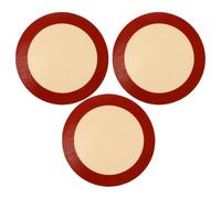 HOMOBABE 3pcs Silicone Baking Sheets Round Non-Stick Dishwasher Safe Food-Grade Silicone Mats for Oven Microwave and Air Fryer Baking