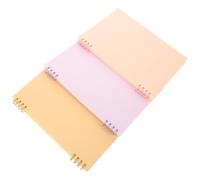 HOMOBABE 3pcs Spiral Notebook Lined Notepad Paper Keep a Diary and Record Plans for Office Work, Office Workers and Students