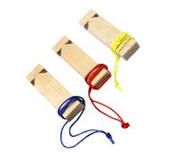 HOMOBABE 3pcs Wooden Train Whistles DIY Whistle for Fun Party Favors Sound for Imaginative Play Celebrations Random Color