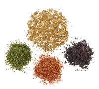 HOMOBABE 4 Packs DIY Micro Landscape Leaves Wood Chip Simulation Leaves for Model Railway Scenery Realistic Details Easy to Maintain Garden Decoration