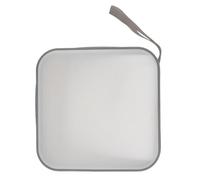 HOMOBABE 40 Capacity DVD Plastic Case Disc Bag Large Capacity Design Lithe Inner Pages Portable Car and Home White