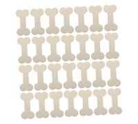 HOMOBABE 40pcs Plain Unfinished Wood Dog Bone Cutouts for DIY Tags and Crafts, Hard to Break and Convenient to DIY, Creative Dog Bone Shaped Wooden Slices for Adorning Your Home Or Making
