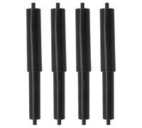 HOMOBABE 4pcs Adjustable Toilet Paper Holder Roller with Black Abs Plastic Core and Spring Rod Design, Versatile and Easy Installation for Bathroom Tissue Box Paper Roll Replacement