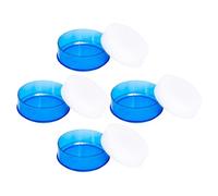 HOMOBABE 4pcs Finger Moistener Sponge for Money Counting, Round Plastic Sponge Cups Quick Water Absorption, Enhancing Work Efficiency in Financial Institutions and Cash Handling