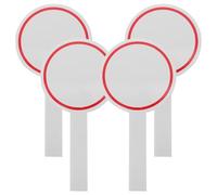 HOMOBABE 4pcs Handheld Dry Erase Scoreboard Whiteboards 10x20cm Single-sided Erasable Foam Boards for Auctions, Games, Voting, and Classroom Use