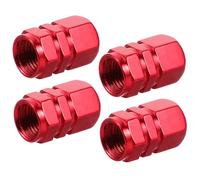 HOMOBABE 4pcs Hexagonal Aluminum Alloy Tire Valve Stem Caps Dust Covers for Car Wheels Fit Protective Valve Caps for Car Tires with Easy Installation and Debris Prevention