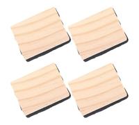 HOMOBABE 4pcs Mini Wooden Dry Erase Eraser Whiteboard Cleaning Tool 2.36x1.77x0.98in Compact and Portable Effective Cleaning Minimalist Design for Classroom Use by Teachers and Office