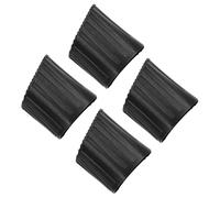 HOMOBABE 4pcs Non-Slip Rubber Ladder Feet Covers Thickened D-Shaped Design Folding Ladder Pads Reduce Noise and Vibrations Stability