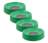 HOMOBABE 4pcs Pigeon Nest Bowl Bird Nesting Bed Made of Sturdy Abs Material in Green Colour with Easy Cleaning Feature Suitable for Pigeon Egg Breeding and Birdcage Use