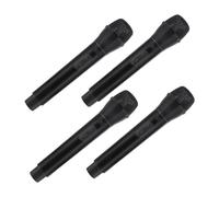 HOMOBABE 4pcs Realistic Fake Microphone Prop for Lightweight Speech Practice Simulated Mic Bright Handheld Role Play Costume Party Favors for Boys