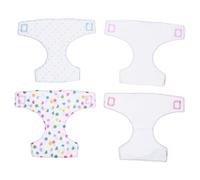 HOMOBABE 4Pcs Reusable Doll Diapers for Dolls Cloth Underwear Accessories for Dolls Role Play Enhancing Creative Dressing Fun