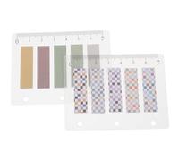 HOMOBABE 4pcs School Sticky Label Index Tabs Unique Design and Pet Material for Hardcover Notebooks, for Reminding Personal Appointments and Family Meetings Random Style
