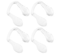 HOMOBABE 4pcs Silicone Eyeglass Nose Pads Replacement for Glasses Frames Non-slip Nose Support Pads to Prevent Slipping and Refresh Frames for Daily Use