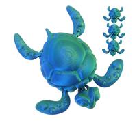 HOMOBABE 4pcs Turtle Model Office Decor Resin Little Sea Turtle Figurine Classroom Prizes Small Fidgets Decorative Adornment Stocking Stuffers Plastic Green