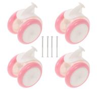 HOMOBABE 4pcs Walker Wheel Replacement Kit Sturdy Plastic Rubber Casters for Walker Accessories Easy Install Secure Stable Fit