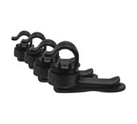 HOMOBABE 4pcs Water Tube Clip Magnetic Hydration Hose Clips | Black Abs and Magnet Build, Quick Attachment for Cycling and Outdoor Use, Fits Water Drinking Valve Tube