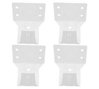 HOMOBABE 4pcs Window Blinds Center Support Brackets, Headrail Holder Mounting Frame for 10ft Curtain Rod, Valance Support Accessories for Blind Installation