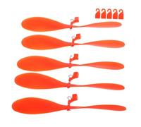 HOMOBABE 5 Sets Plastic Propellers for DIY Aircraft Repair Orange Helicopter Model Accessories for Student Science Projects and Creative Play