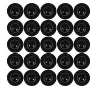HOMOBABE 50pcs Black Abs Chef Uniform Buttons for Kitchen and Garment Accessories, Round Chess Piece Shaped with Comfortable Quick Installation, Professional Design for Chef Jackets