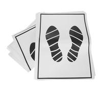 HOMOBABE 50Pcs Disposable Car Floor Mats Printed Paper Foot Pads for Vehicle Cleanliness in Rain and Mud