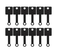 HOMOBABE 50pcs Jewelry Price Tags Self-Adhesive Paperboard Cards Black Simple Design Practical Professional Look Convenient to Use Display Jewelry Bracelets Packaging for Small Business