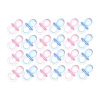 HOMOBABE 50pcs Pacifiers Decor for Boys Game Shower Prizes for Winners Boy Shower Favors Pacifier Game Favors Acrylic