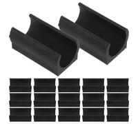 HOMOBABE 50pcs U-shaped Plastic Furniture Leg Caps Anti-slip Chair Feet Protectors for Hardwood Tile Laminate Floor Protection Replacement Glide Pads for Trampoline Stool Table