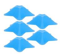 HOMOBABE 5pcs Blue Football Training Cones with Realistic Design, Pe Material and Smooth Surface, Safe to Use Football Training Equipment for Agility and Soccer Party Decor