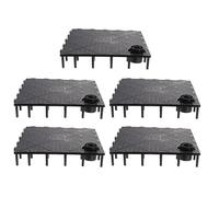 HOMOBABE 5pcs Fish Tank Filtering Boards Plastic Aquarium Divider Plates with Dense Hole Design and Easy to Lay Bottom Mud, Fish Tank Accessories for Aquarium Filtration