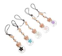 HOMOBABE 5pcs Perfume Bottle Pendant Car Aromatherapy Diffuser Colorful Daisy Shaped Essential Oil Bottle for Car Scents Air Freshener