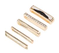 HOMOBABE 5pcs Shiny Watchband Charms Durable Accessories for Smartwatch Bands Stylish Decor Rings for Men Women Compatible with Various Strap Styles