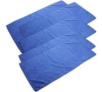 HOMOBABE 5pcs Washable Microfiber Guinea Pig Blankets Blue Small Pet Cage Liners Providing Comfort Versatile Usage Reusable Bedding Pads for Hamsters and Small Animals
