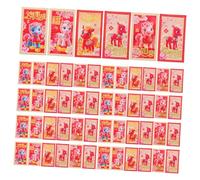 HOMOBABE 60pcs Chinese Year Red Envelopes Zodiac Horse Design Spring Festival Lucky Money Pockets with Vibrant Cartoon Prints for Wedding Graduation Birthday Party Gift Giving