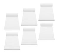HOMOBABE 6pcs A5 Portable Memo Notepads Tear-off Sheets Pocket Notebooks for Office School Use, 25 Sheets Each, Lined Writing Pads for Notes and Planning