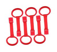 HOMOBABE 6pcs Boy Girl Learning Stand Pull Rings Boy Girl Crib Pull up Rings Harness Walking Safe and Stable