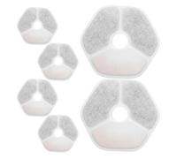 HOMOBABE 6Pcs Cat Fountain Replacement Filters Hexagonal Filtration Cores for Pet Water Dispenser Promotes Hydration Easy to Install Fits Automatic Cat Water Fountains