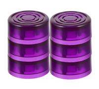 HOMOBABE 6pcs Guitar Effect Foot Nail Caps Plastic Protection Good Protection Effects Easy to Install Purple Guitar Pedal Accessories for Professional Competition and Daily Practice