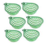 HOMOBABE 6pcs Parrot Nesting Boxes Bird Dishes for Cage Parakeet Nesting Box Bird Breeding Nest Plastic Hatching