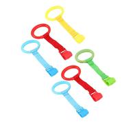 HOMOBABE 6pcs Pull Up Rings Soft and Comfortable Walking Assistant for Boy Girl Crib and Playpen Tool Reliable Support for Standing Practice Gentle Material for Tender Skin