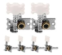 HOMOBABE 6pcs Silver Pearled Classical Guitar Tuners Open Design Machine Heads with Steel Posts for Acoustic Guitars and Ukulele Precise String Winder for Easy Tuning and Maintenance