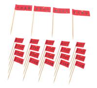 HOMOBABE 72pcs Decorative Cake Picks Chinese Style Birthday Wedding Ornaments Including Peace Prosperity Designs for Easy Cake Decoration and Elegant Presentation